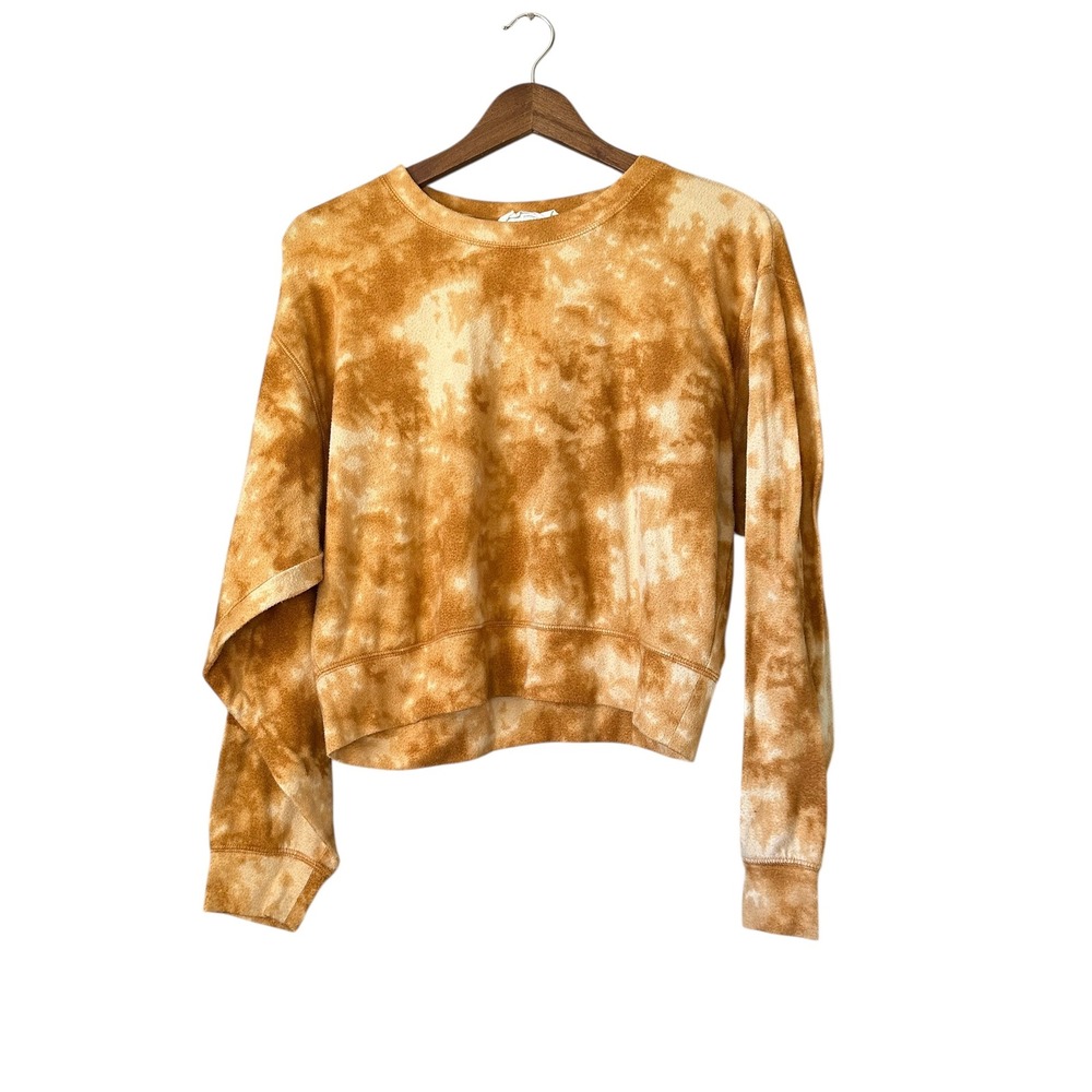 DOUBLE ZERO Tie Dye Crewneck Sweatshirt Long‎ Sleeve Casual Pullover Top